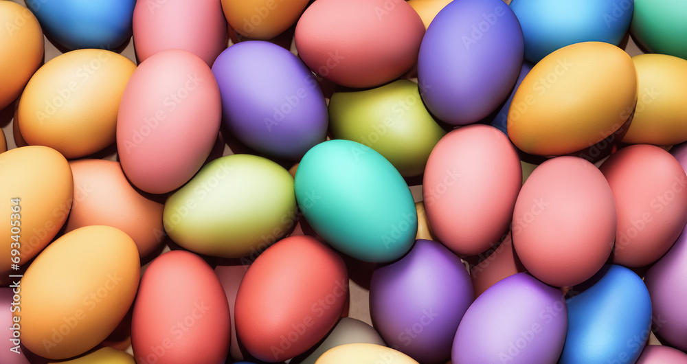 Pile of colorful easter eggs Pile of colorful easter eggs