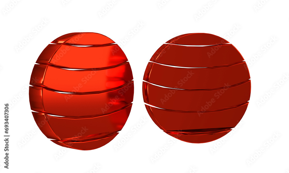 Fototapeta premium Red Planet Venus icon isolated on transparent background.