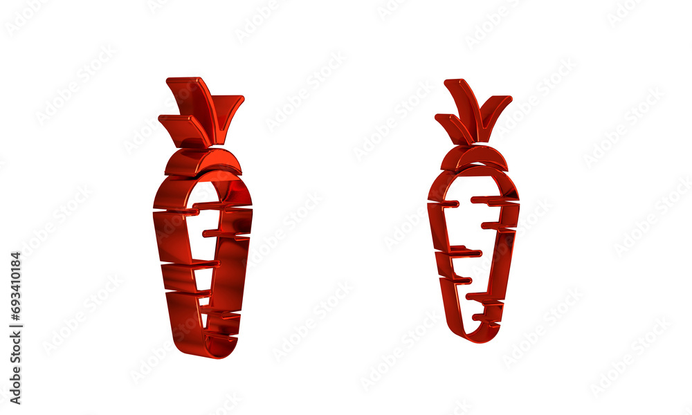 Red Carrot icon isolated on transparent background. Red Carrot icon isolated on transparent background.