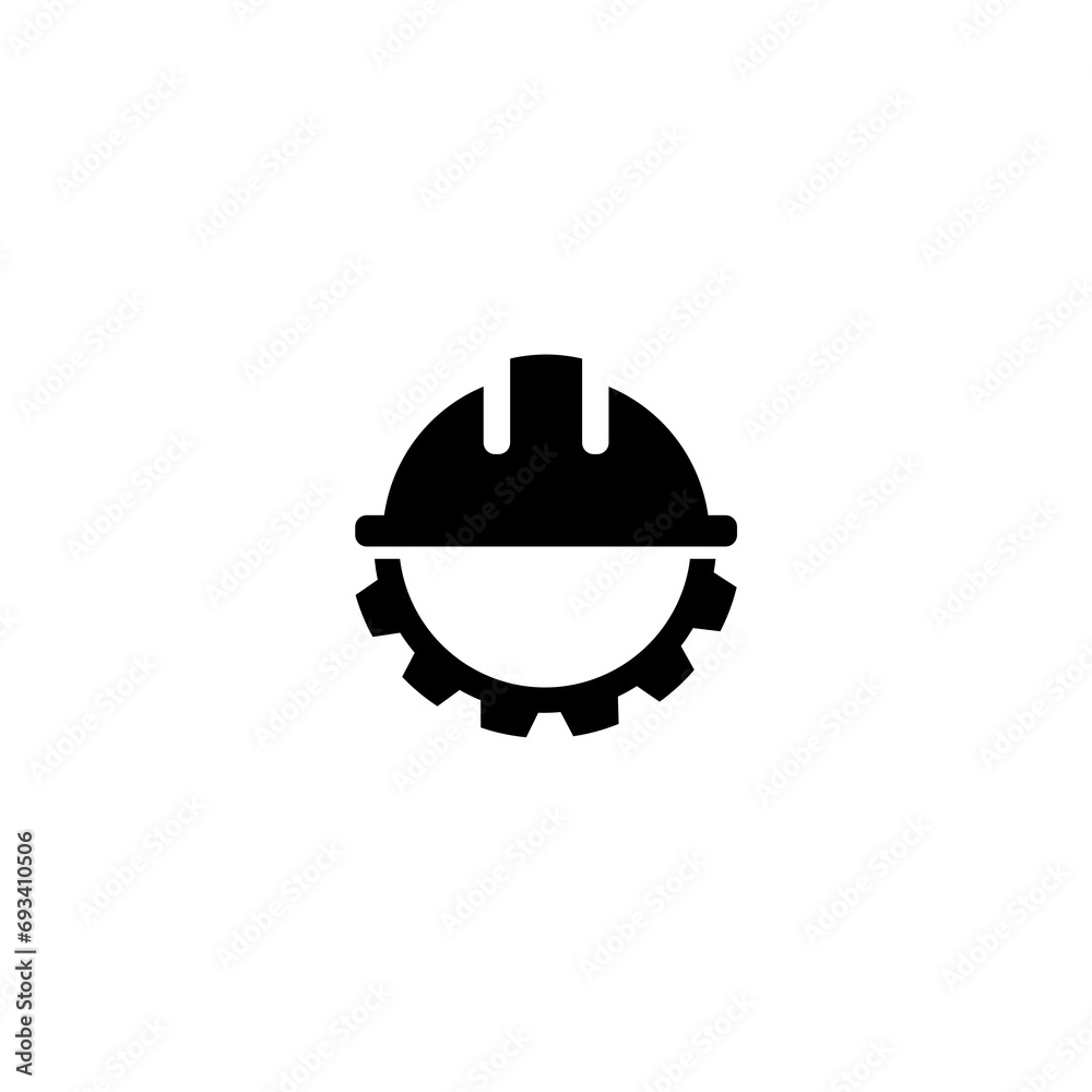 Engineering icon simple sign isolated on white Engineering icon simple sign isolated on white