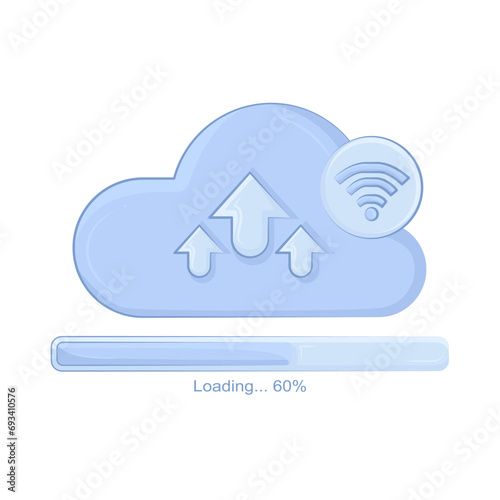 illustration of upload 