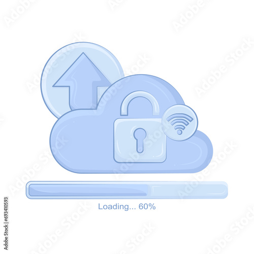 illustration of upload 