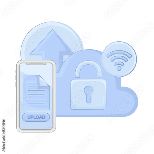 illustration of upload 