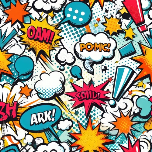 comic speech bubble frame burst text balloons background 