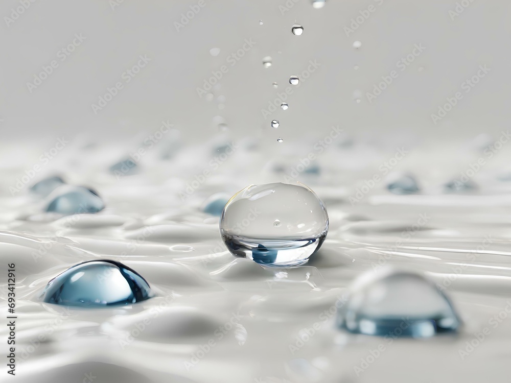 water drops on glass generative AI