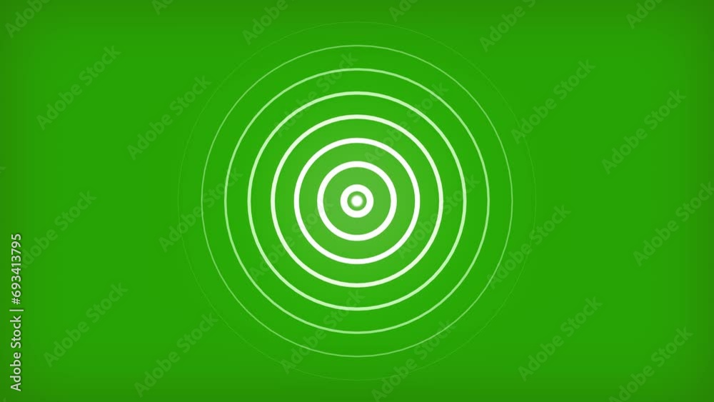 Radio Waves in Circle Form. Radio waves signal animation. Radio Waves in Circle Form. Radio waves signal animation.