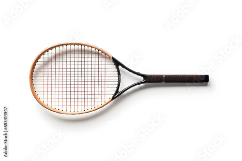 Badminton racket isolated on white background with clipping path - Ai Generated © Muhammad
