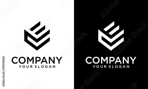 Creative letter EC ,E ,C Abstract monogram Logo for your business concept logo photo