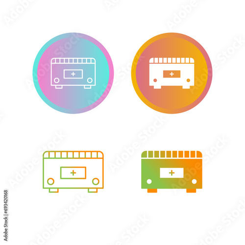 Convection Heater Vector Icon