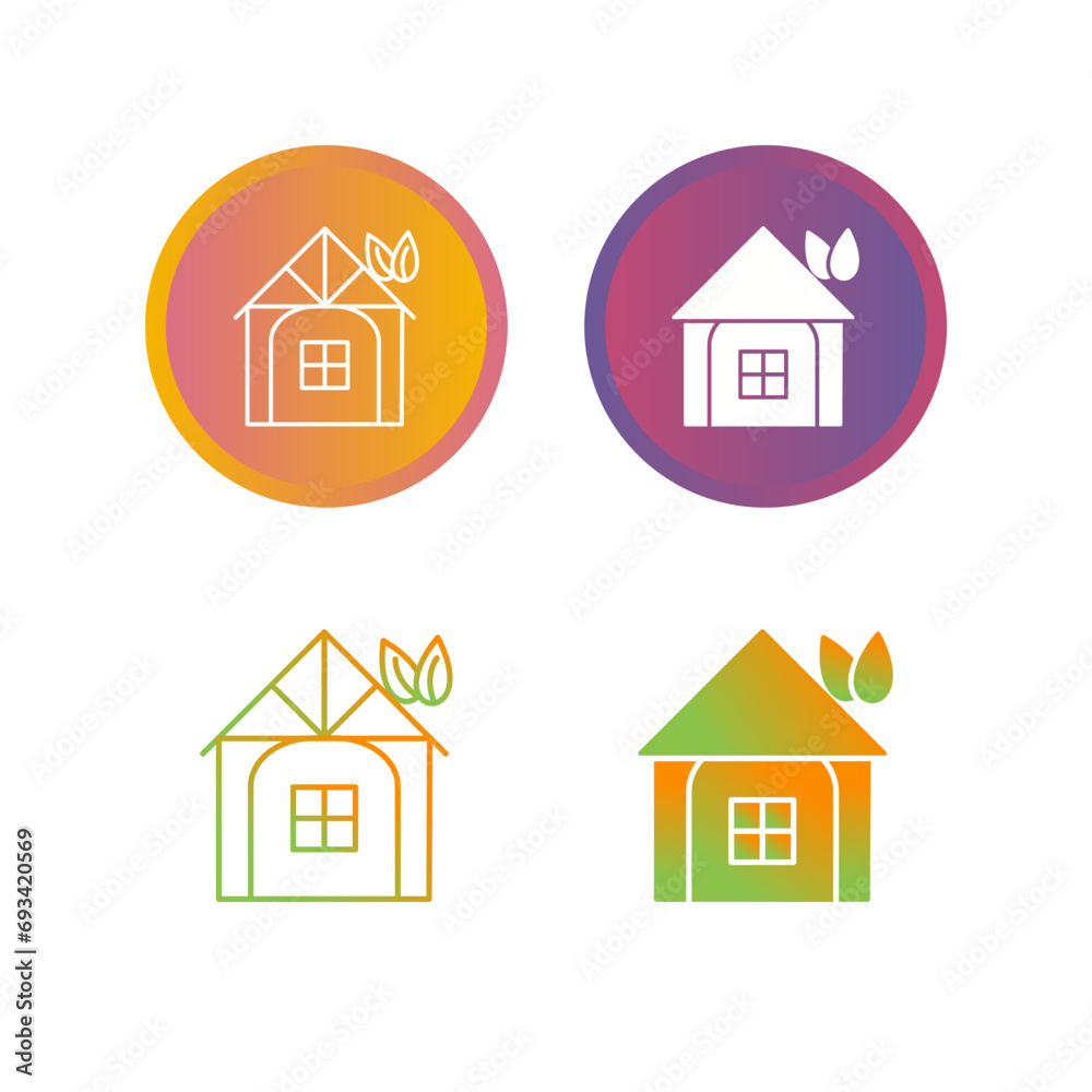 Eco friendly House Vector Icon Eco friendly House Vector Icon