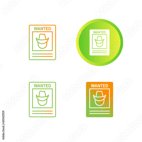 Wanted Poster Vector Icon