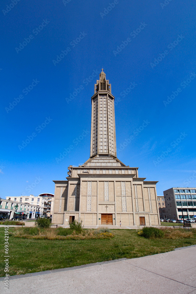 Obraz premium Le Havre (France) / Église Saint-Joseph 