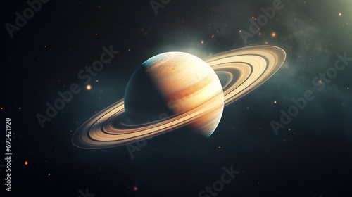 Saturn, planet Saturn, generative ai