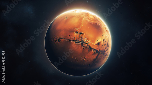 Mars, planet Mars, generative ai