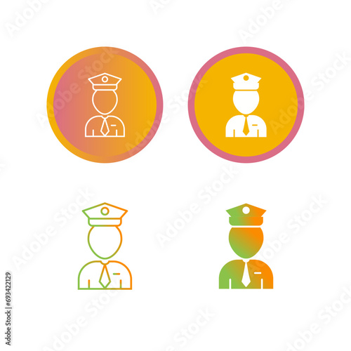Flight Captain Vector Icon