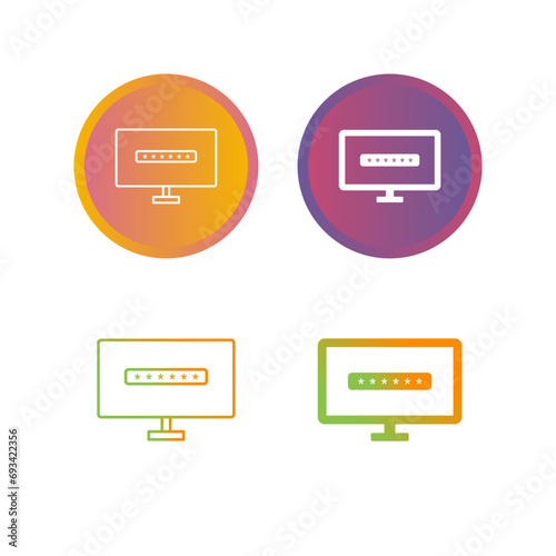 System Password Vector Icon