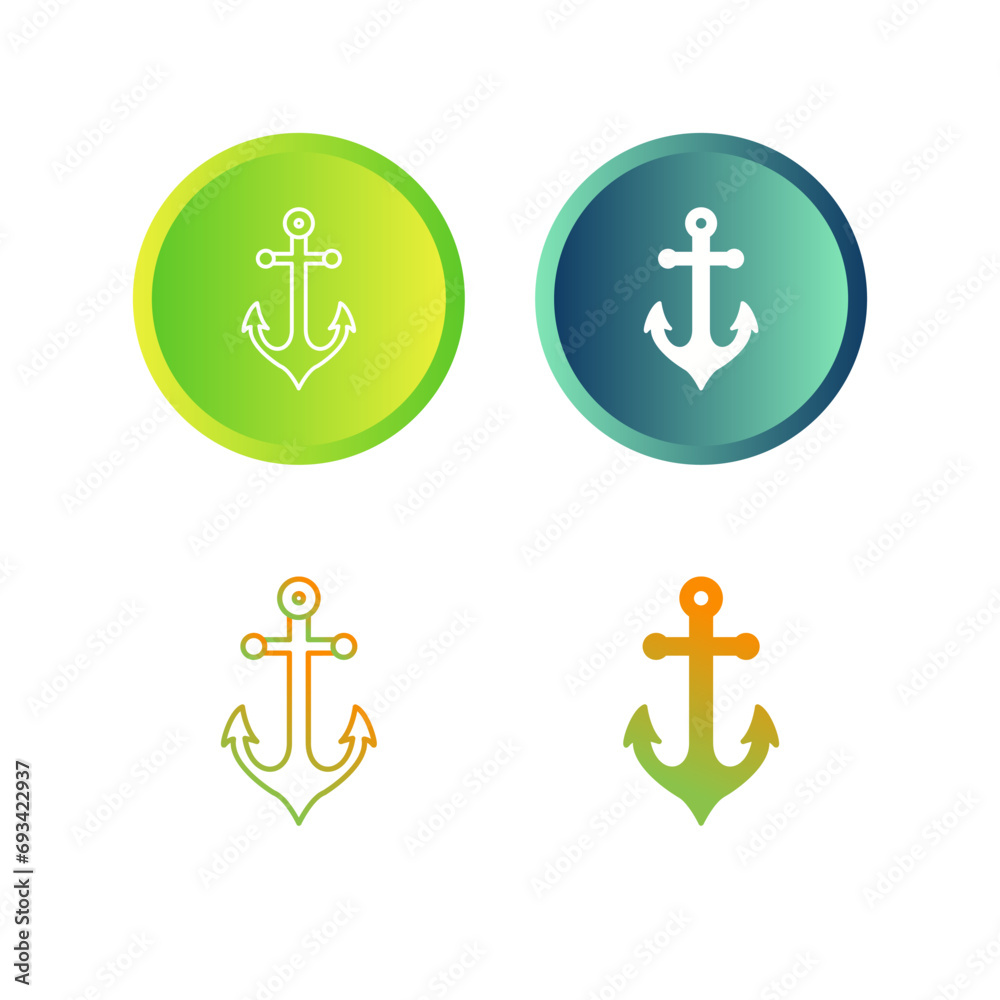 Obraz premium Anchor Vector Icon