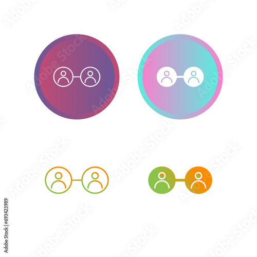 Social Circle Vector Icon