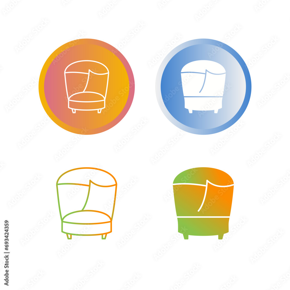 Stylish Chair Vector Icon Stylish Chair Vector Icon