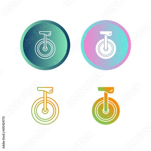 Unicycle Vector Icon