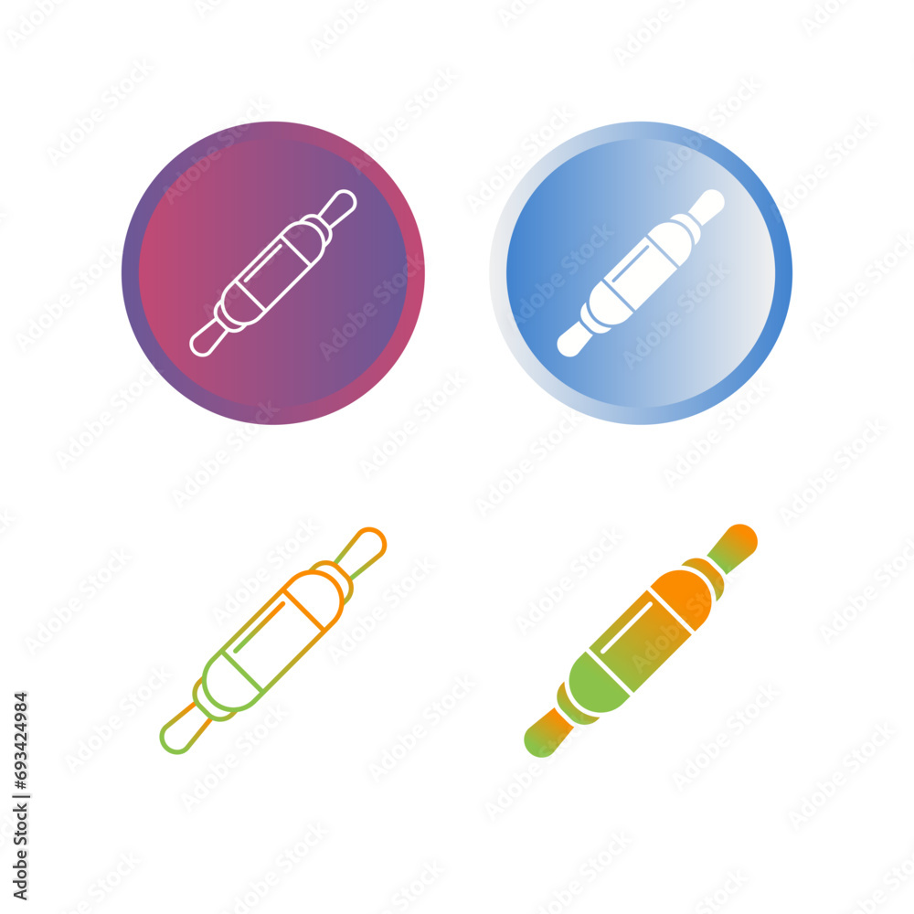 Rolling Pin Vector Icon Rolling Pin Vector Icon