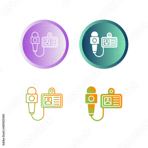 Journalist Vector Icon
