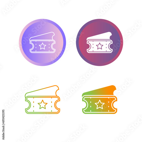 Ticket Vector Icon