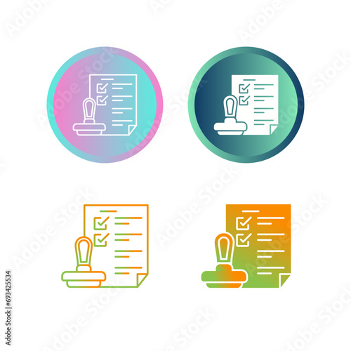 Stamp Vector Icon