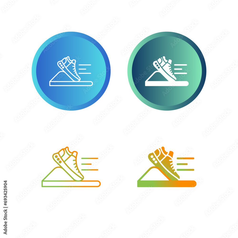 Starting Block Vector Icon