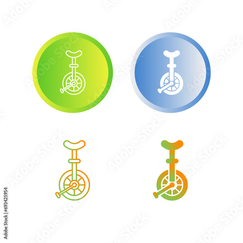 Unicycle Vector Icon