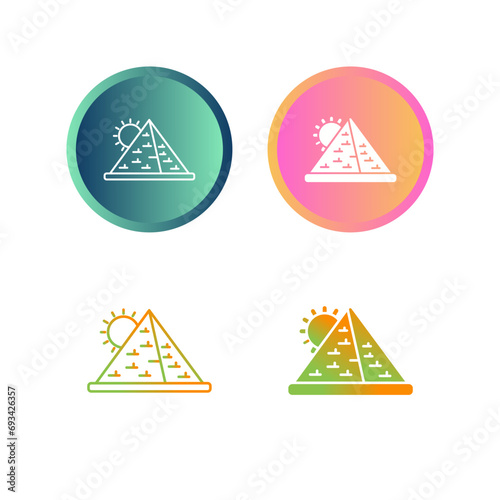 Pyramid Vector Icon