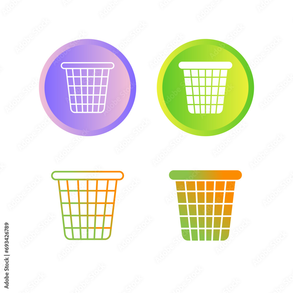 Trash Bin Vector Icon Trash Bin Vector Icon
