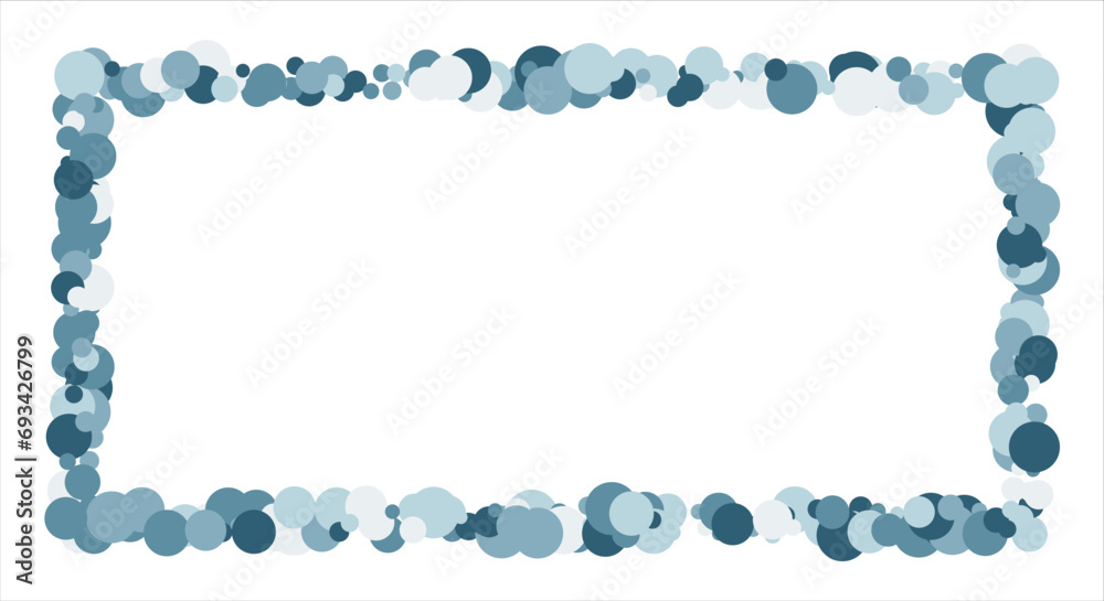 Bubbles pattern Frame Blue banner web. Colored Background. Vector illustration. Bubbles pattern Frame Blue banner web. Colored Background. Vector illustration.