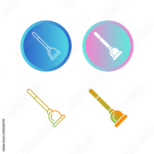 Plunger Vector Icon