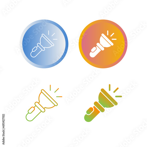 Flashlight Vector Icon