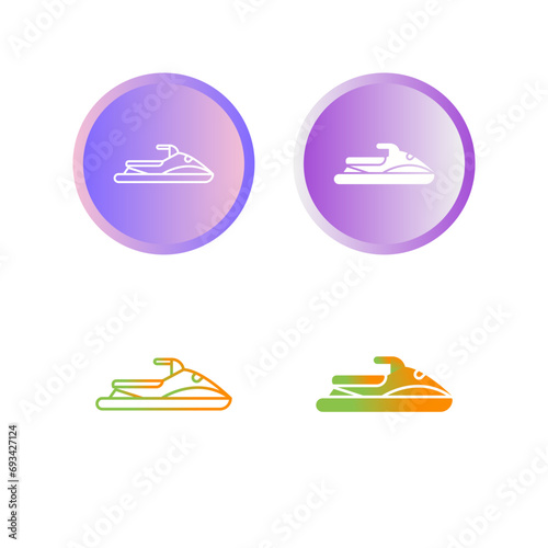 Jet Ski Vector Icon