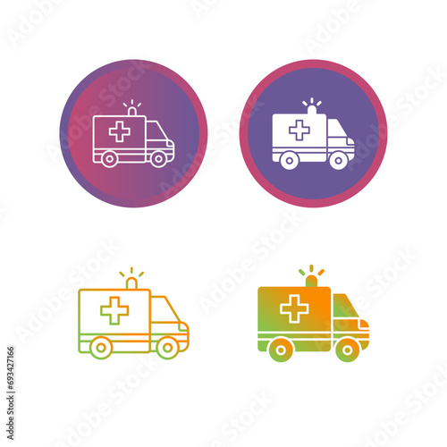 Ambulance Vector Icon