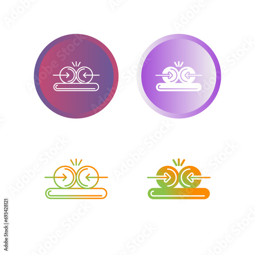Collision Vector Icon