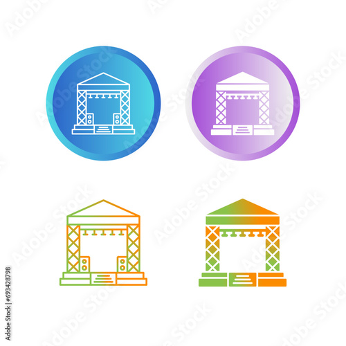 Stage Vector Icon