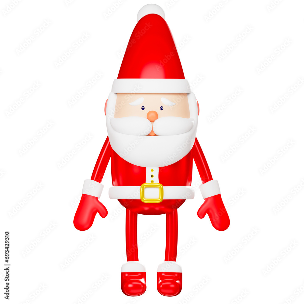 Santa Claus 3D renderings bring joy and charm to various digital creations during the holiday season.Ideal for enhancing seasonal designs and presentations isolated on white background. Clipping path. Santa Claus 3D renderings bring joy and charm to various digital creations during the holiday season.Ideal for enhancing seasonal designs and presentations isolated on white background. Clipping path.