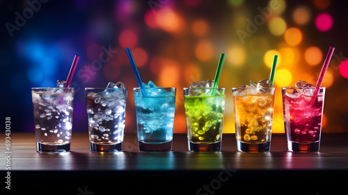 Drinks Background, Setting the Mood for Celebration and Enjoyment.