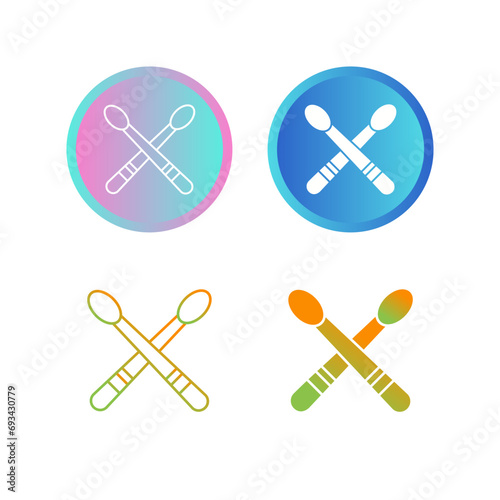 Drumsticks Vector Icon