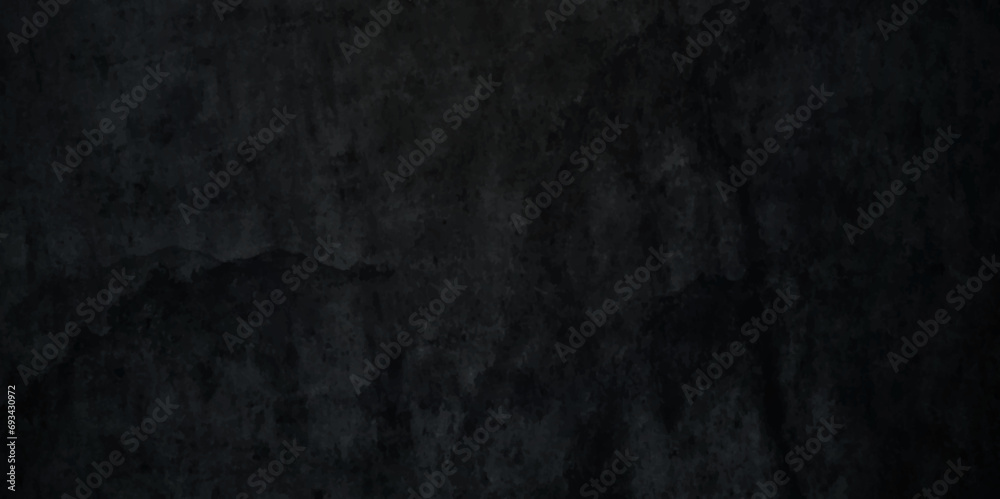 Dark black stone wall grunge backdrop texture background. monochrome slate grunge concrete wall black backdrop vintage marbled textured border background.	
