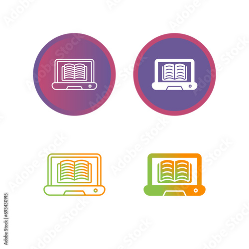 Online Library Vector Icon