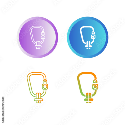 Carabiner Vector Icon