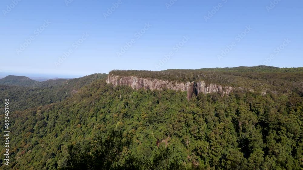 Panoramic views across the Springbrook National Park from the Canyon Lookout point, Queensland, Australia Panoramic views across the Springbrook National Park from the Canyon Lookout point, Queensland, Australia