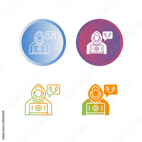 Cyber Attack Vector Icon