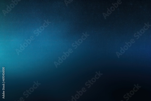 Glowing steel blue black grainy gradient background