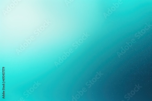 Glowing turquoise white grainy gradient background
