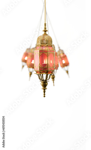 air drop lantern candle, ramadan eid mubarek, isolated banner background photo